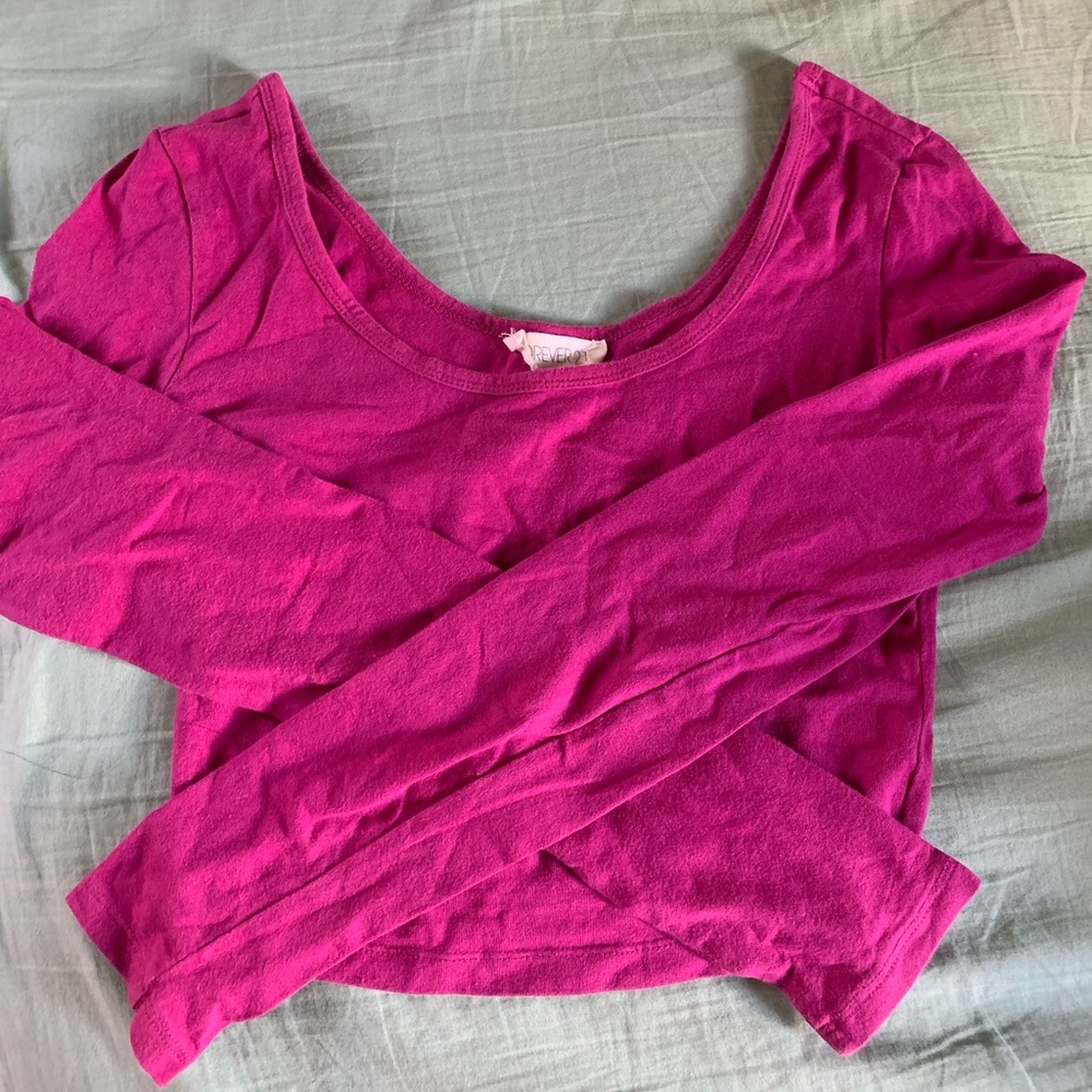 Long sleeve crop top